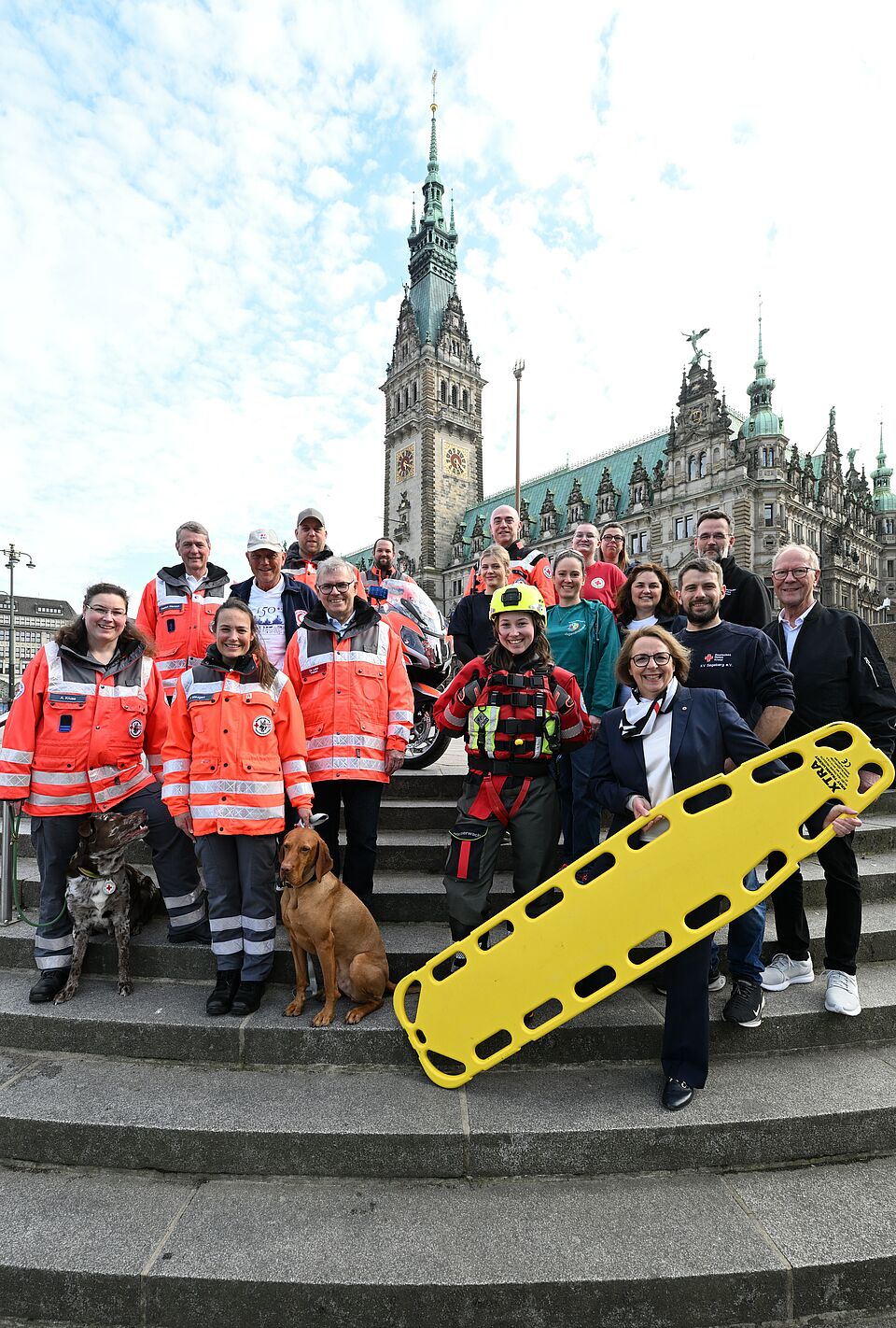 Fackelübergabe Hamburger Rathausmarkt 2026